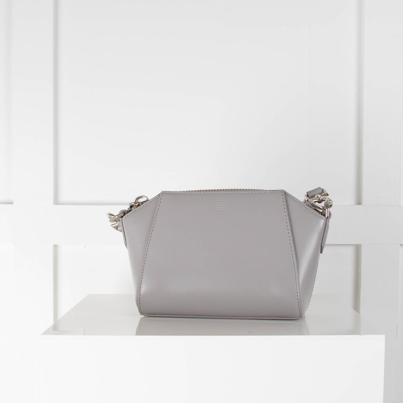 Givenchy Grey Nano Antigona Crossbody Bag