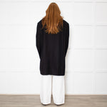 Paper Moon Black Cotton Trench Coat