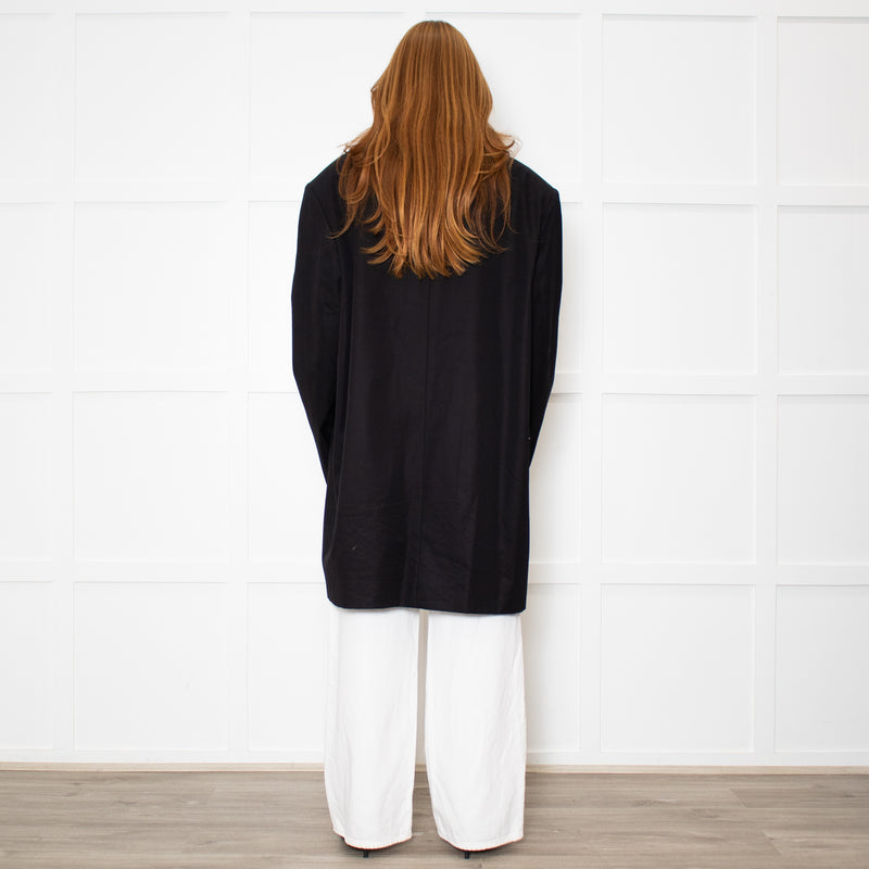 Paper Moon Black Cotton Trench Coat