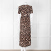 Baum und Pferdgarten Animal Print Dress With Ruched Top And Side Splits