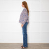Marant Etoile Blue Floral Button Down Top