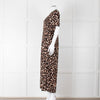 Baum und Pferdgarten Animal Print Dress With Ruched Top And Side Splits
