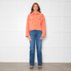 Acne Studios Orange Corduroy Cropped Jacket