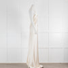Nili Lotan Katie Silk V-Neck Sleeveless Gown With Train