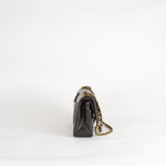 Chanel Vintage Medium Classic Black Double Flap Gold Hardware