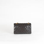 Chanel Vintage Medium Classic Black Double Flap Gold Hardware
