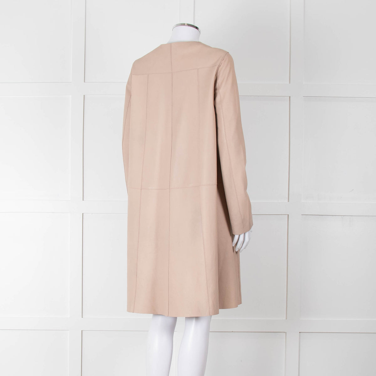 Riani Pale Tan Lamb Leather Coat