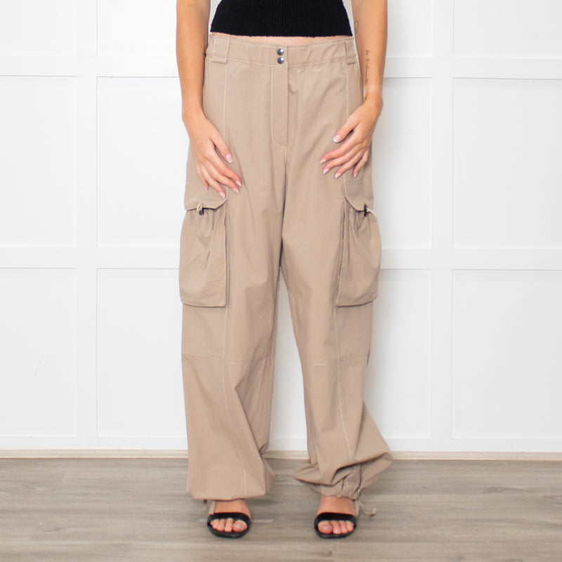 Brunello Cucinelli Beige Cotton Cargo Pants
