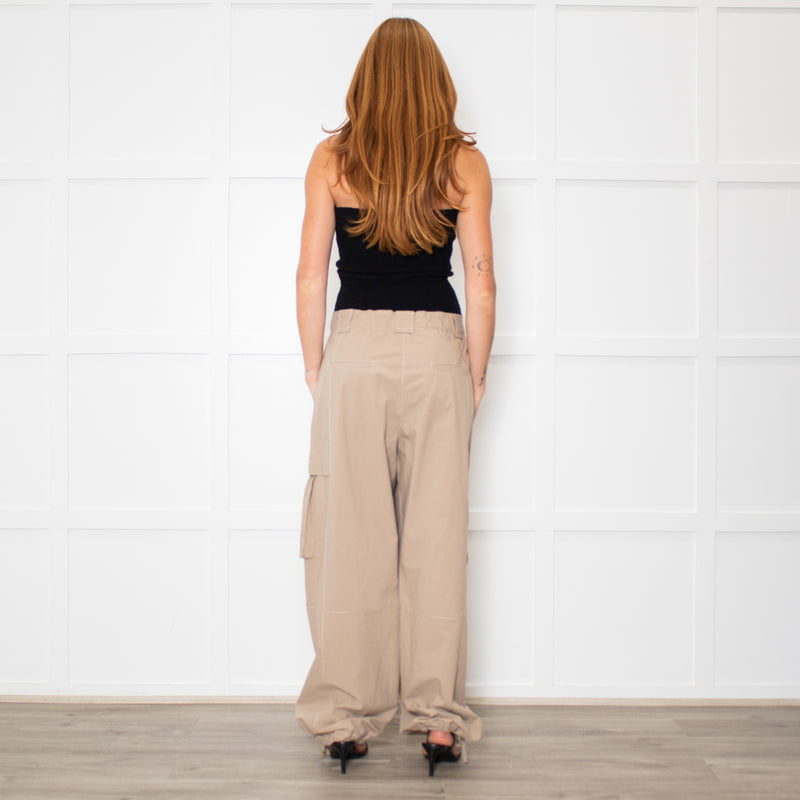 Brunello Cucinelli Beige Cotton Cargo Pants