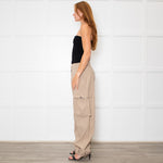 Brunello Cucinelli Beige Cotton Cargo Pants