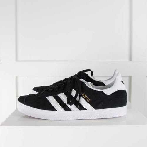 Adidas Black and White Ortholite Gazelle Trainers