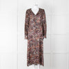 Odd Molly Susanna Dark Berry Coloured Patterned Maxi Dress