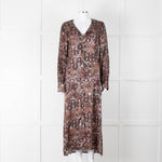 Odd Molly Susanna Dark Berry Coloured Patterned Maxi Dress
