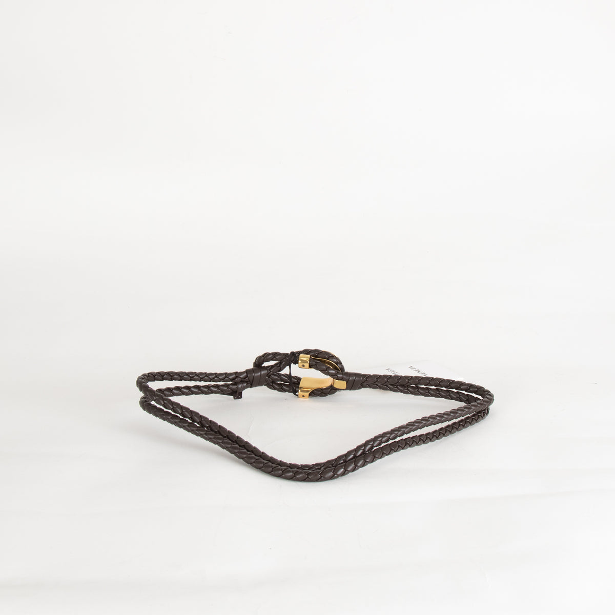 Bottega Veneta Brown Cintura Intrecciato Woven Waist Belt