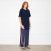 Nomia Midnight Blue Fringe T Shirt Dress