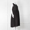 Frank & Eileen Black Sleeveless Linen Collared Dress