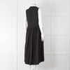 Frank & Eileen Black Sleeveless Linen Collared Dress
