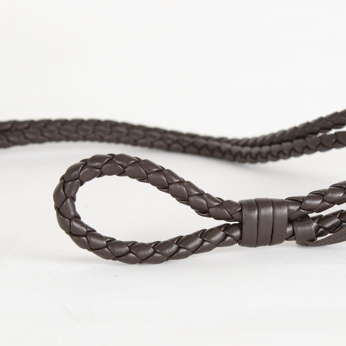 Bottega Veneta Brown Cintura Intrecciato Woven Waist Belt