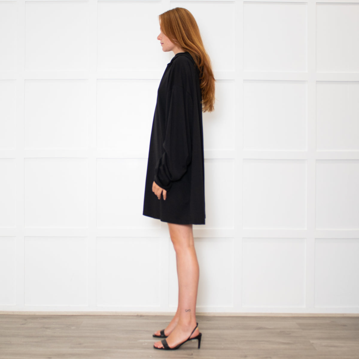 Raey Black Cotton Hoodie