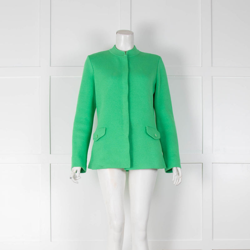 Loro Piana Silk Green Knit Jacket
