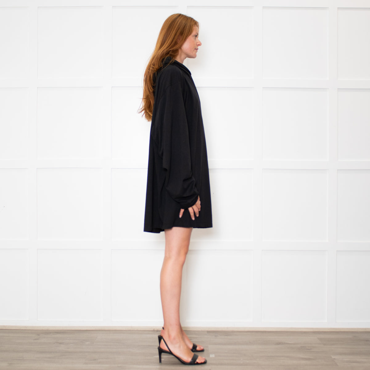 Raey Black Cotton Hoodie