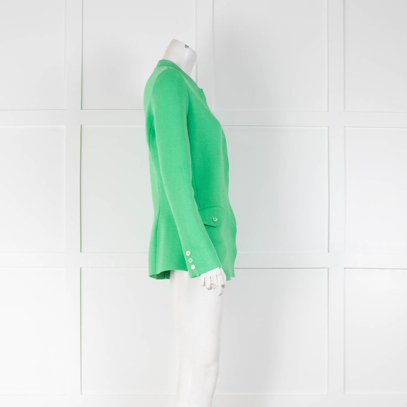 Loro Piana Silk Green Knit Jacket