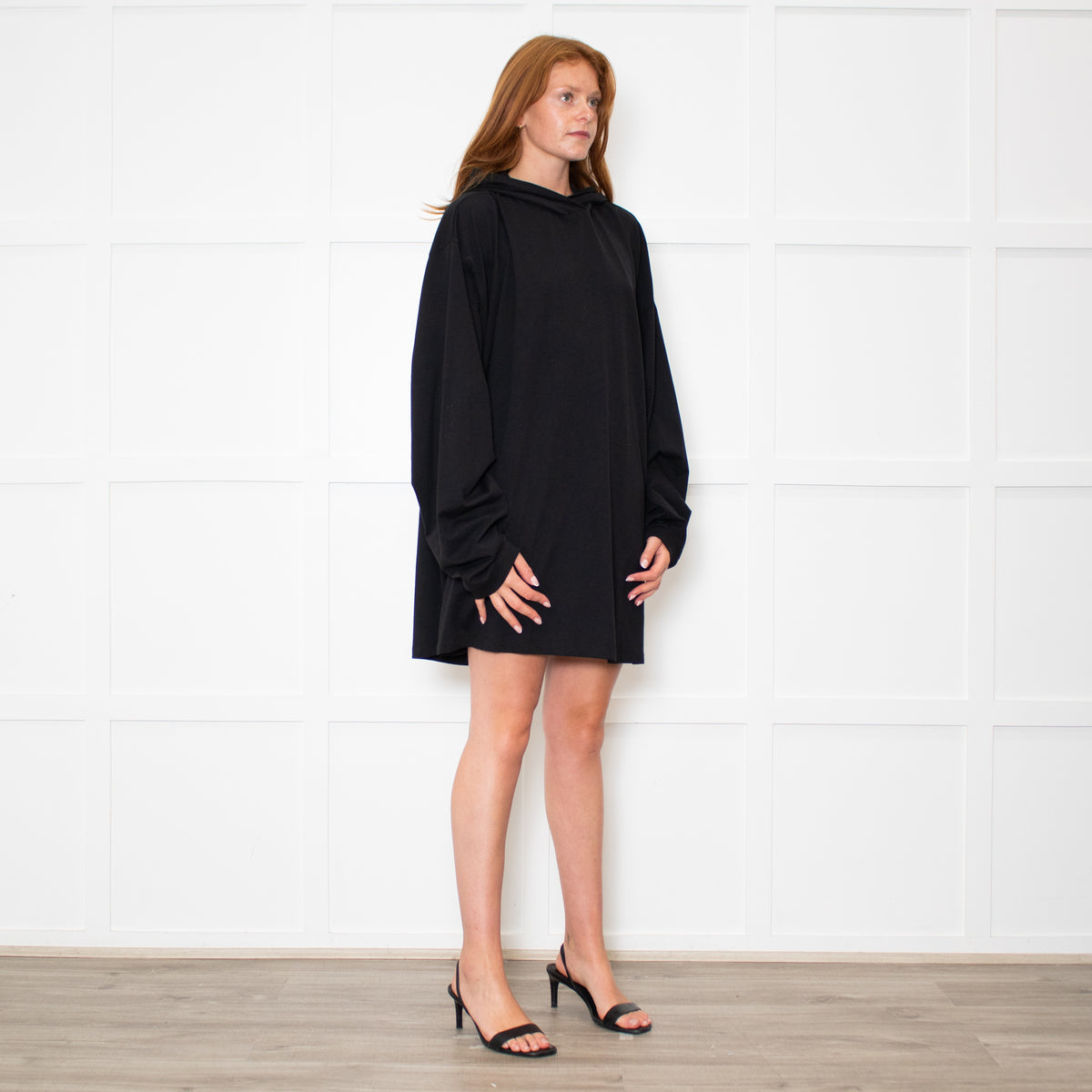 Raey Black Cotton Hoodie