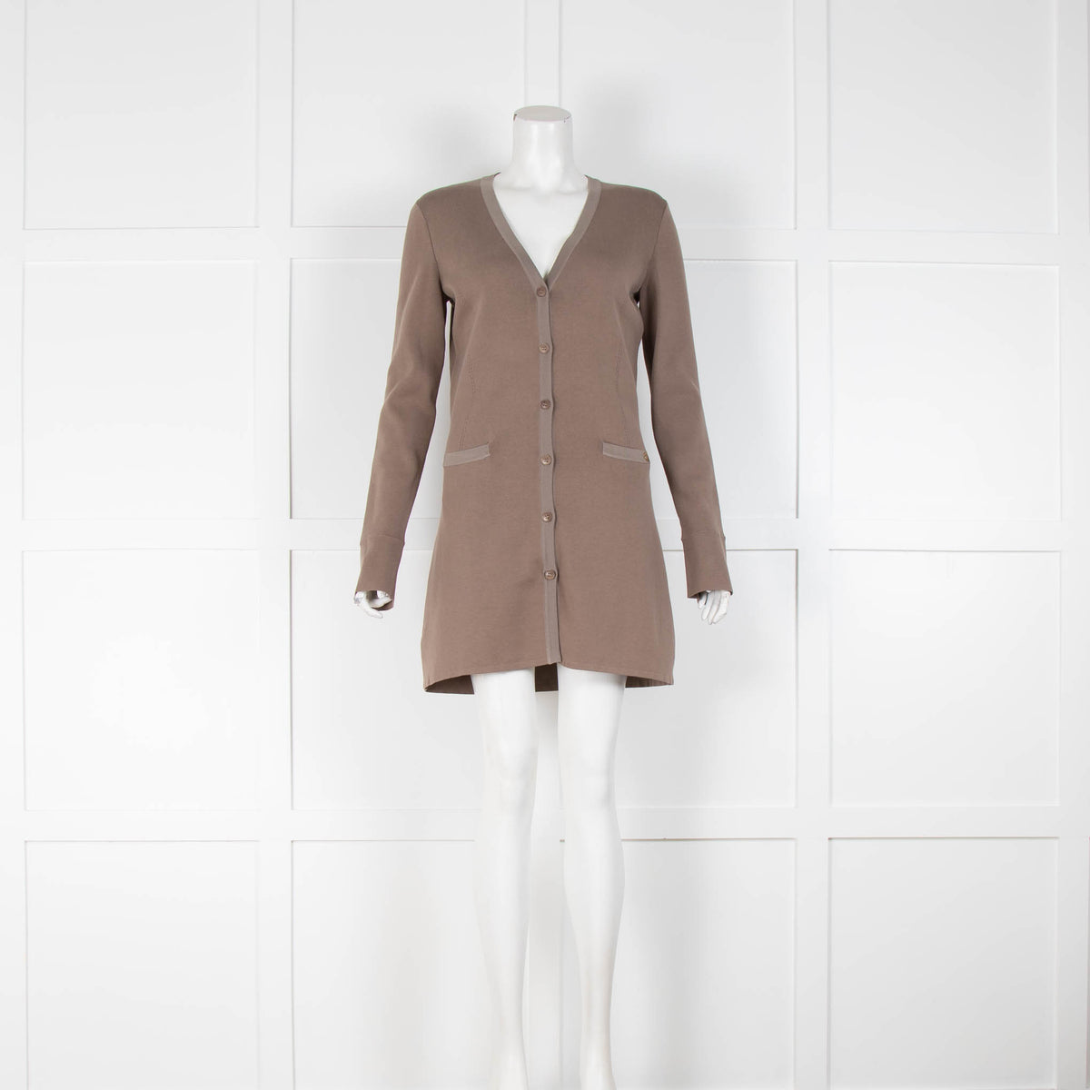 Loro Piana Longline Brown Cardigan