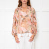 Dreamcatcher Pink Multi Print Butterfly Embelleshment Blouse