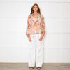 Dreamcatcher Pink Multi Print Butterfly Embelleshment Blouse