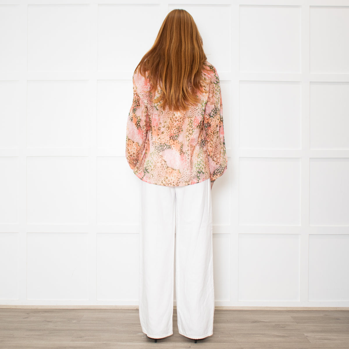 Dreamcatcher Pink Multi Print Butterfly Embelleshment Blouse