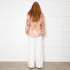 Dreamcatcher Pink Multi Print Butterfly Embelleshment Blouse