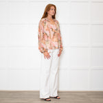 Dreamcatcher Pink Multi Print Butterfly Embelleshment Blouse
