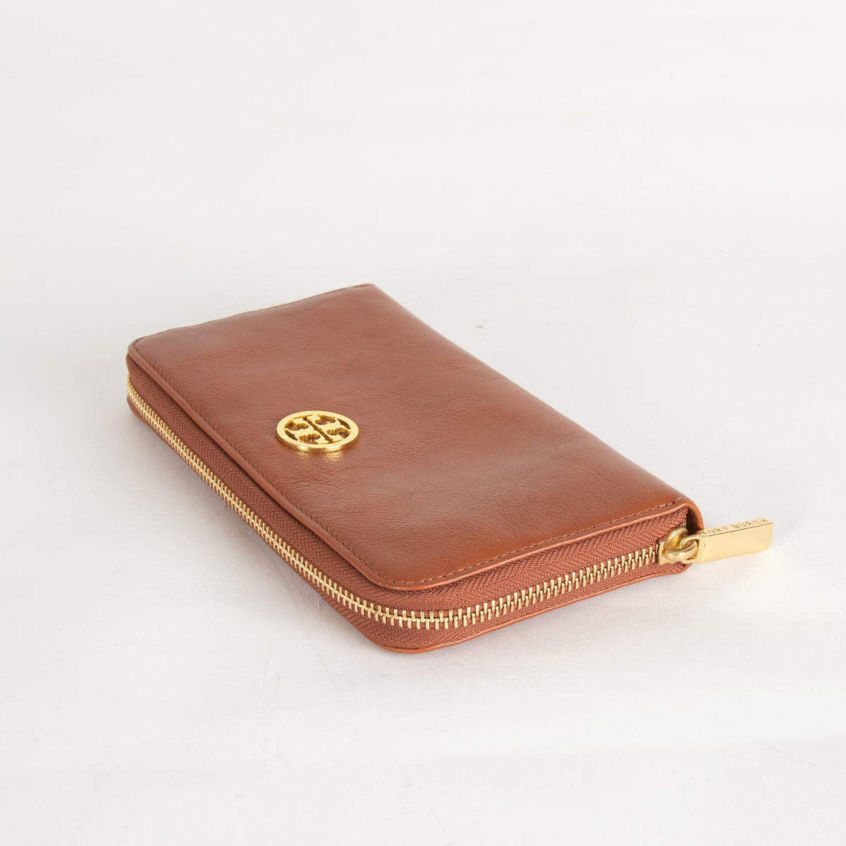 Tory Burch Tan Zip Around Wallet