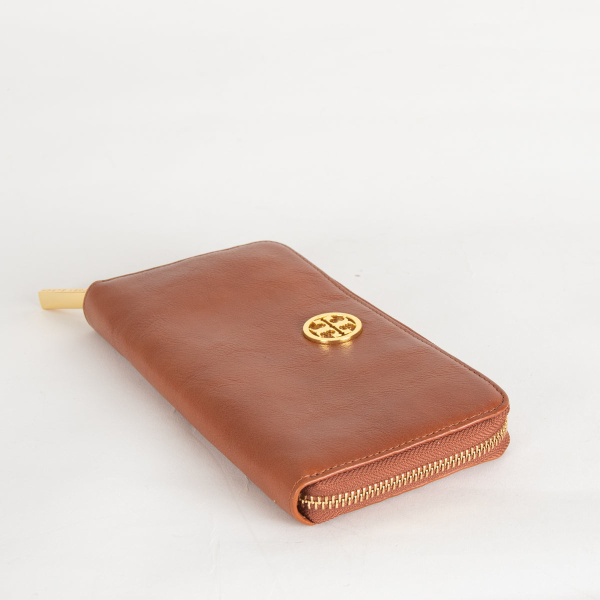 Tory Burch Tan Zip Around Wallet