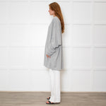Raey Oversized Grey Cotton Long Sleeve Top