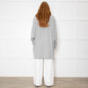 Raey Oversized Grey Cotton Long Sleeve Top