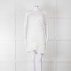 Isabel Marant Etoile White One Shoulder Cotton Mini Dress