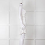 Isabel Marant Etoile White One Shoulder Cotton Mini Dress