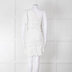 Isabel Marant Etoile White One Shoulder Cotton Mini Dress