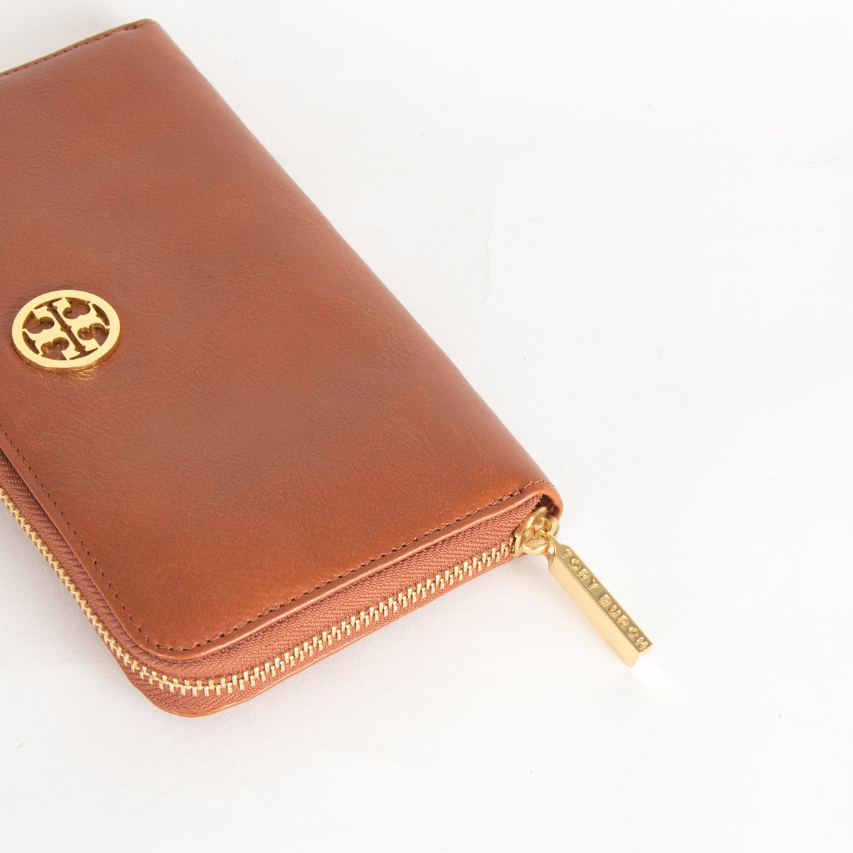 Tory Burch Tan Zip Around Wallet