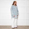 Free People Pale Wash Oversized Denim Shirt