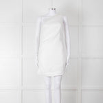 Faithful The Brand White Linen One Shoulder Dress