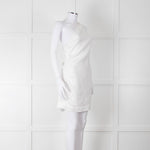 Faithful The Brand White Linen One Shoulder Dress