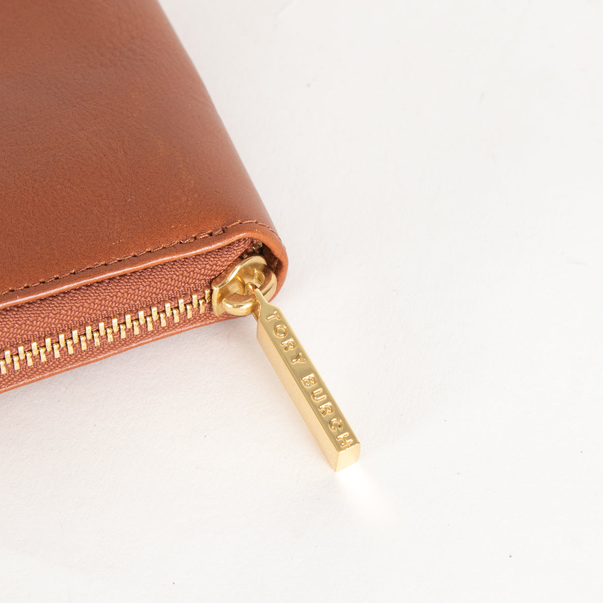 Tory Burch Tan Zip Around Wallet