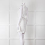 Faithful The Brand White Linen One Shoulder Dress