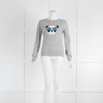 Markus Lupfer Grey Panda Cotton Jumper
