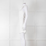 Faithful The Brand White Linen One Shoulder Dress