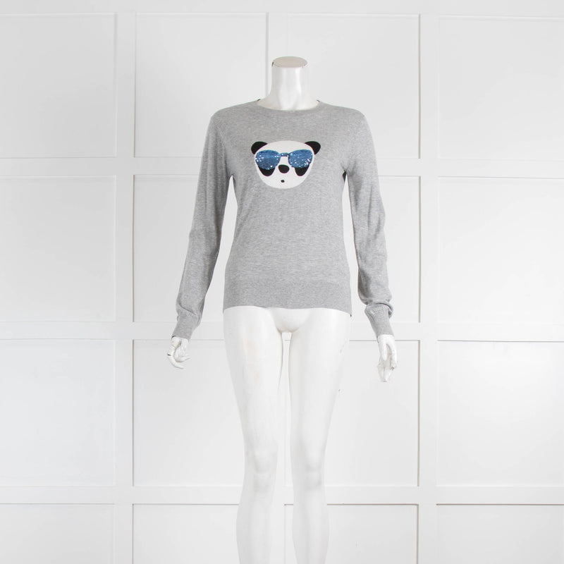 Markus Lupfer Grey Panda Cotton Jumper