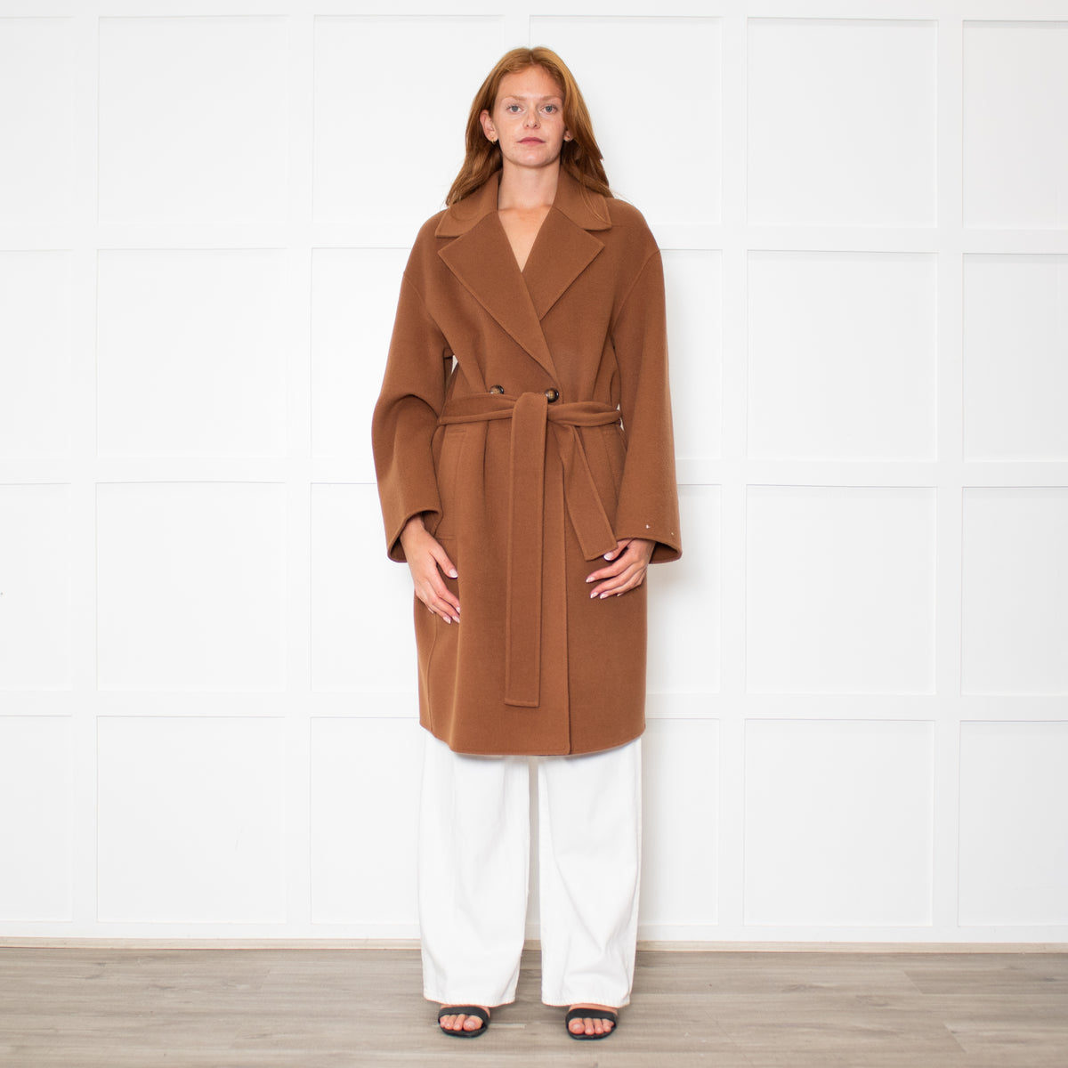 Marella Tan Wool Coat